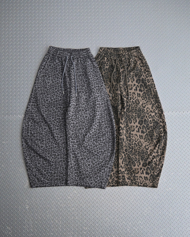 【10日以内お届け】レオパードバルーンスウェット L2204