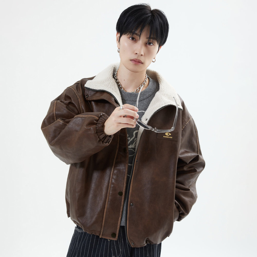 【10日以内お届け】リバーシブルPUレザージャケット L2084