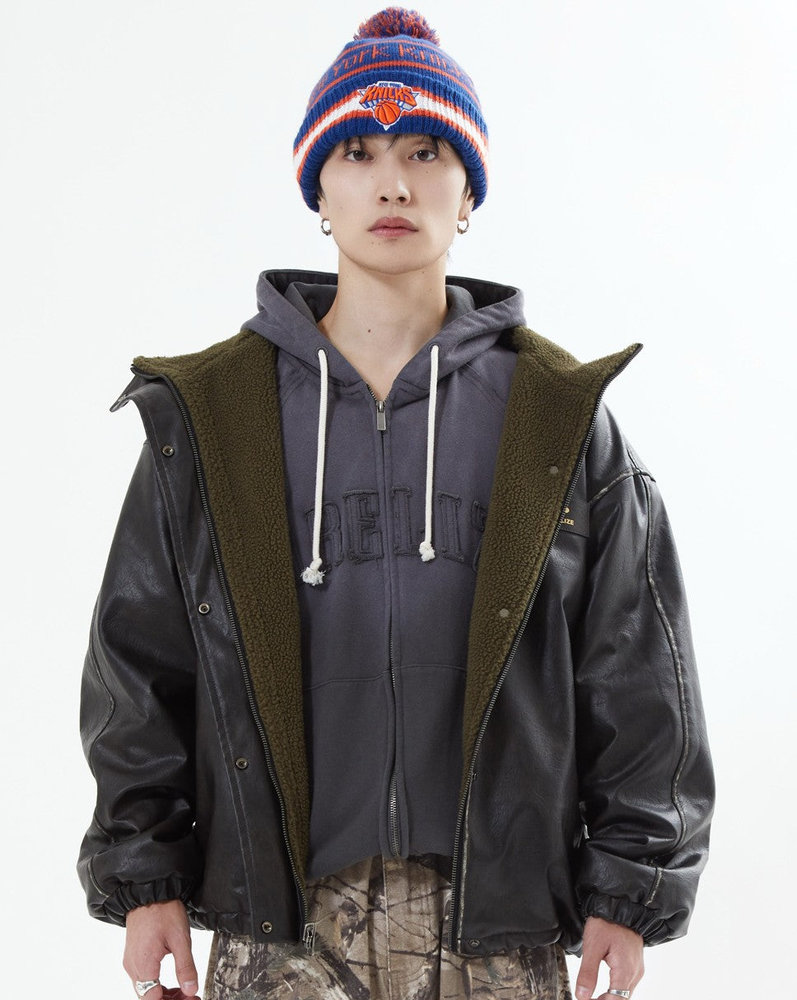 【10日以内お届け】リバーシブルPUレザージャケット L2084