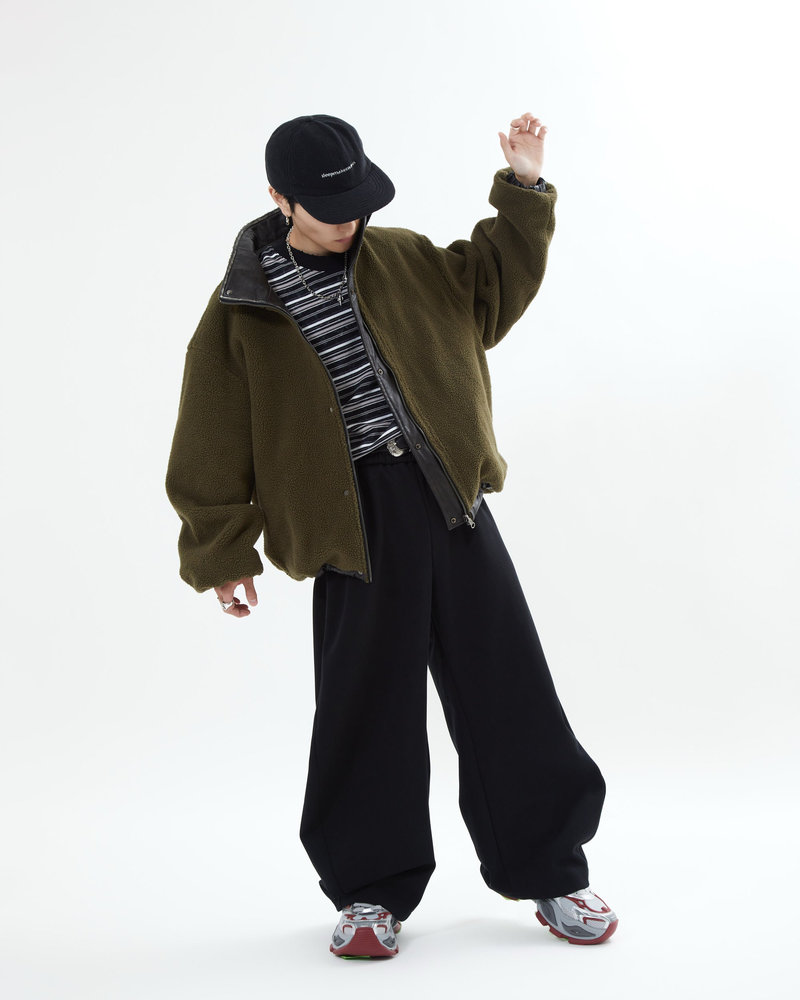 【10日以内お届け】リバーシブルPUレザージャケット L2084