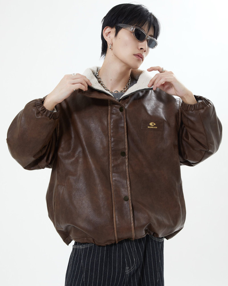 【10日以内お届け】リバーシブルPUレザージャケット L2084