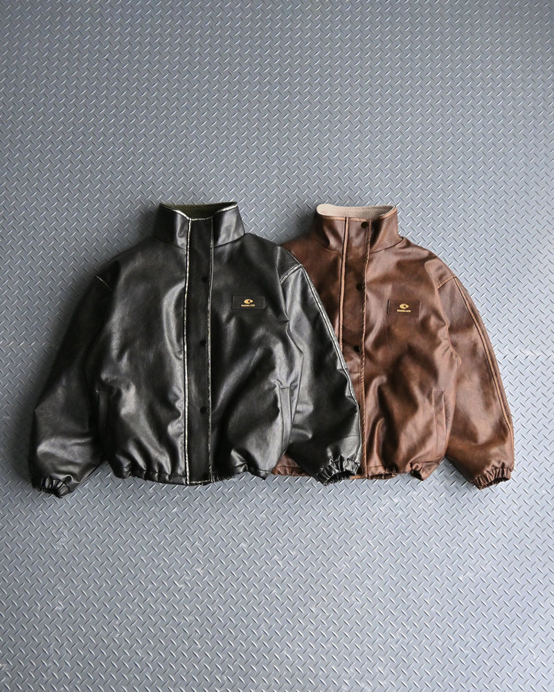 【10日以内お届け】リバーシブルPUレザージャケット L2084